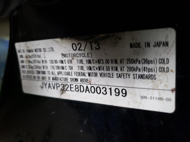 2013 YAMAHA XVS1300 CT - JYAVP32E8DA003199