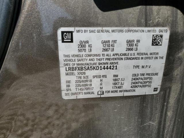 LRBFXBSA5KD144421 Buick Envision Preferred