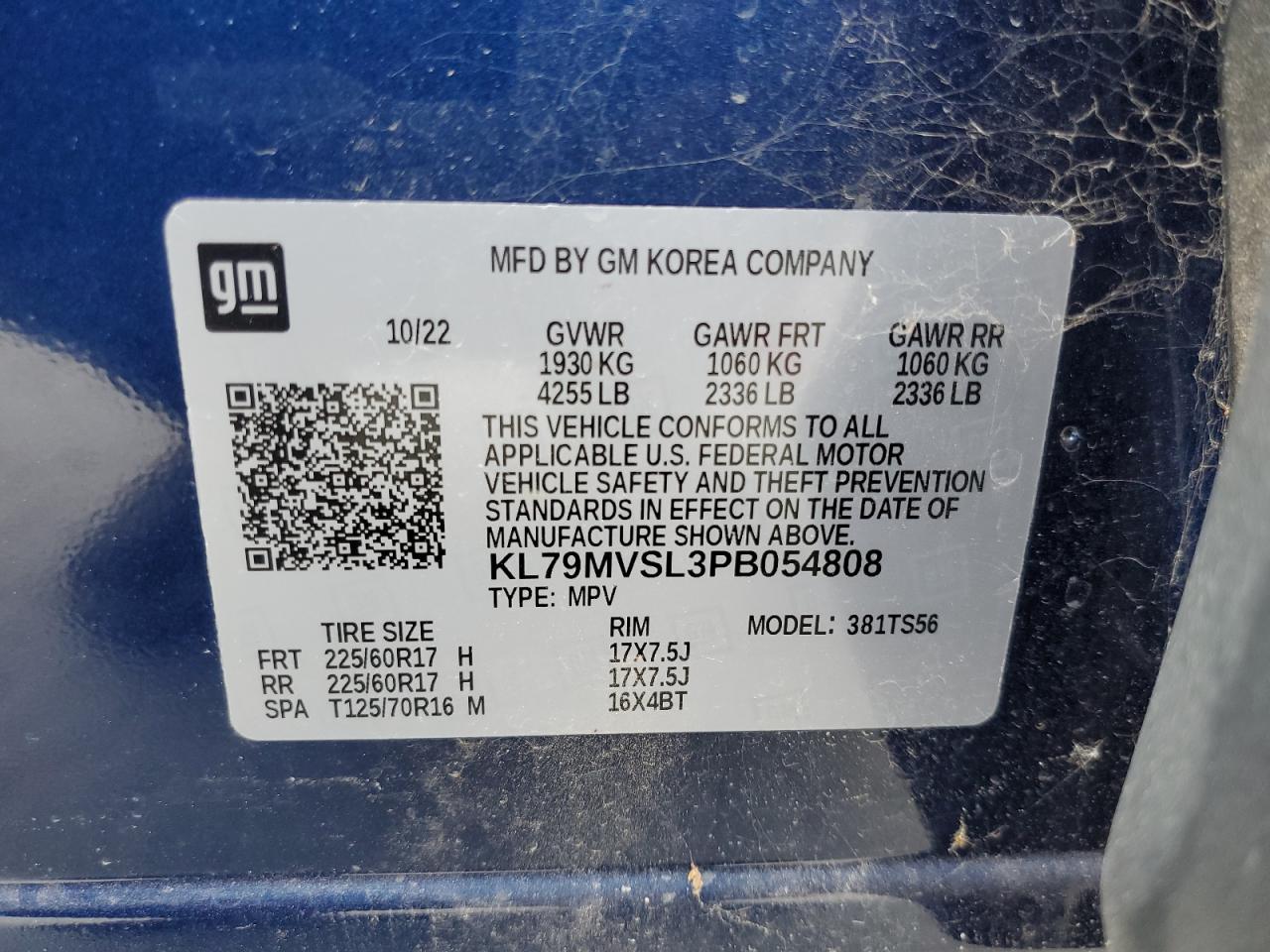 KL79MVSL3PB054808 2023 Chevrolet Trailblazer Activ KL79MVSL3PB054808 2023 Chevrolet Trailblazer Activ