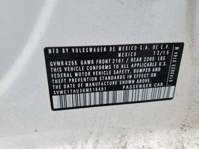 2016 VOLKSWAGEN GOLF SPORT - 3VWC17AU3GM516491