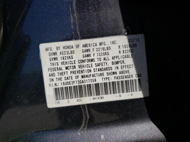 19UDE2F73GA017058 Acura Ilx Premium