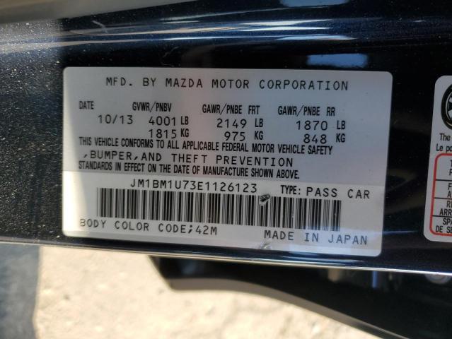 JM1BM1U73E1126123 Mazda 3 SPORT