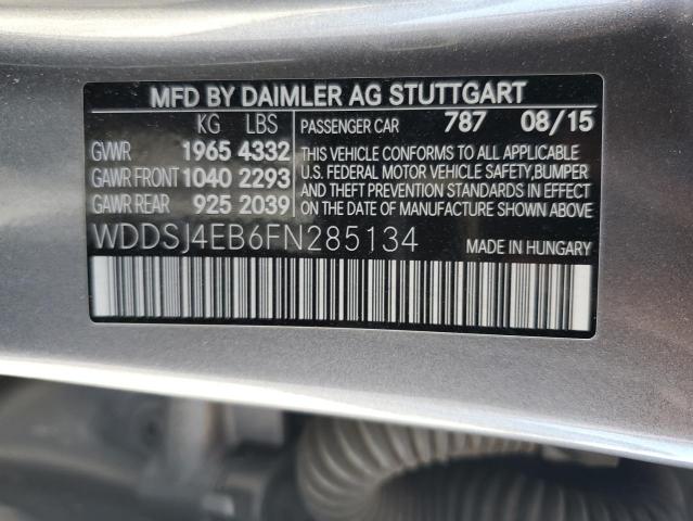 WDDSJ4EB6FN285134 | 2015 MERCEDES-BENZ CLA 250