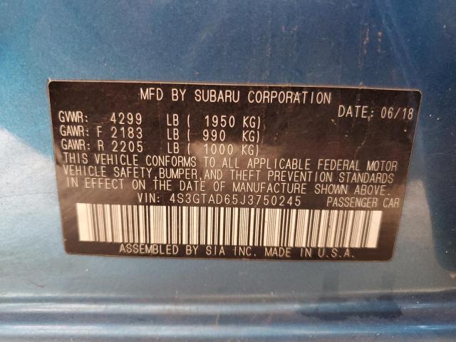 4S3GTAD65J3750245 Subaru Impreza Premium Plus