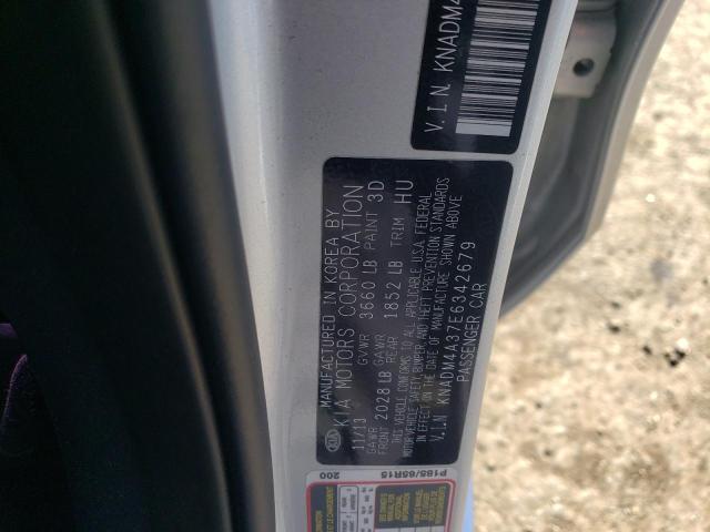 KNADM4A37E6342679 KIA RIO LX