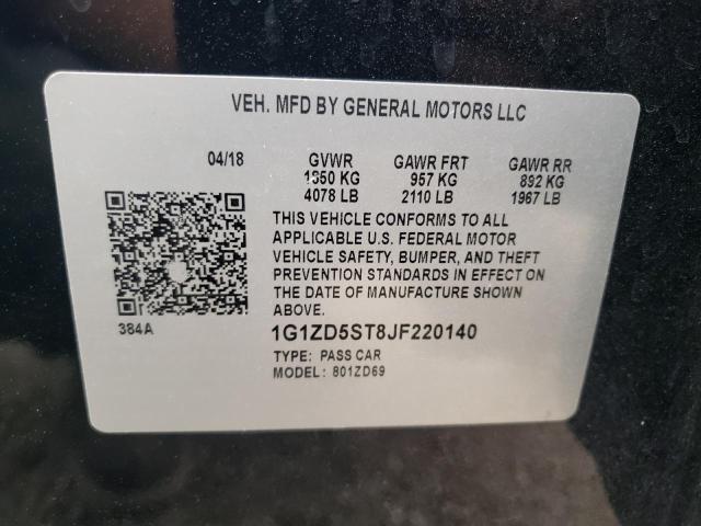 2018 CHEVROLET MALIBU LT - 1G1ZD5ST8JF220140