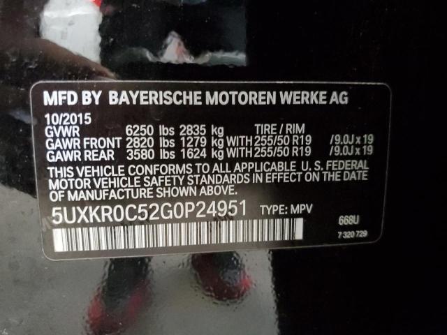 5UXKR0C52G0P24951 2016 BMW X5, photo no. 12