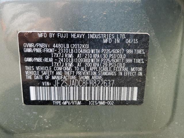 JF2SJADC8FH822637 Subaru Forester 2.5i Premium