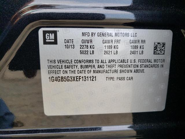 1G4GB5G3XEF131121 Buick Lacrosse