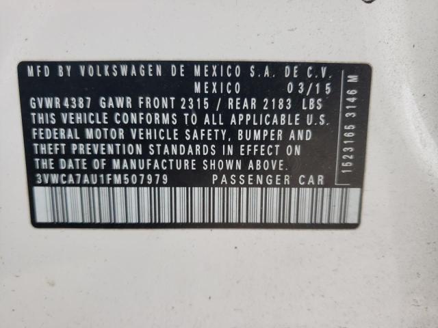 2015 VOLKSWAGEN GOLF SPORT - 3VWCA7AU1FM507979