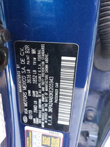 3KPA24AB3KE205943 KIA RIO S