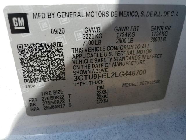 3GTU9FEL2LG446700 GMC Sierra K1500 Denali