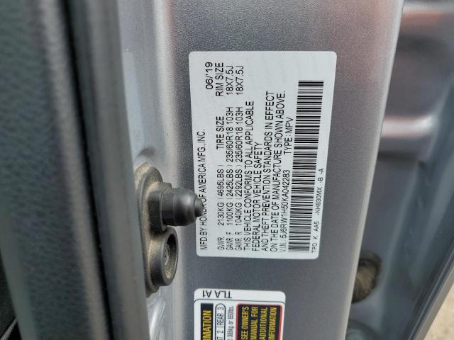 5J6RW1H50KA042283 Honda CR-V EX