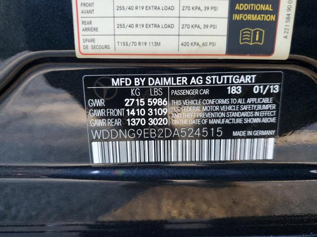 VIN WDDNG9EB2DA524515 2013 Mercedes-Benz S-Class, 5... no.12