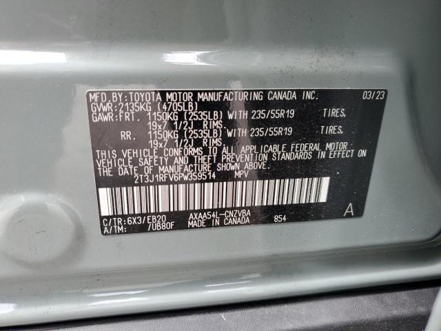 2T3J1RFV6PW359514 Toyota RAV4 ADVEN 10