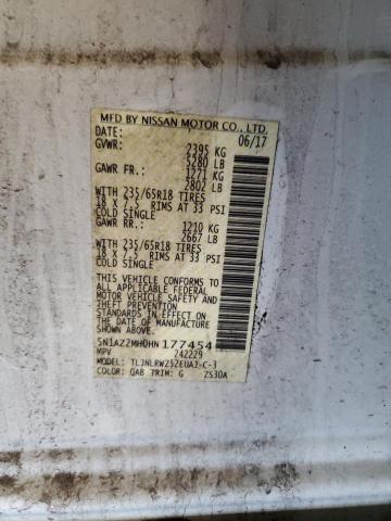 5N1AZ2MH0HN177454 Nissan MURANO S
