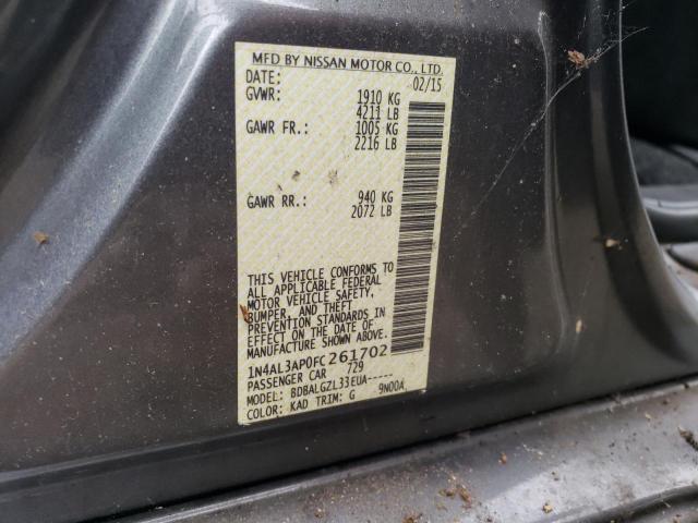 1N4AL3AP0FC261702 Nissan ALTIMA 2.5