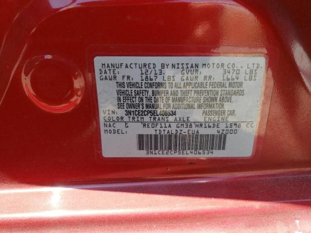 3N1CE2CP5EL406534 Nissan Versa Note S