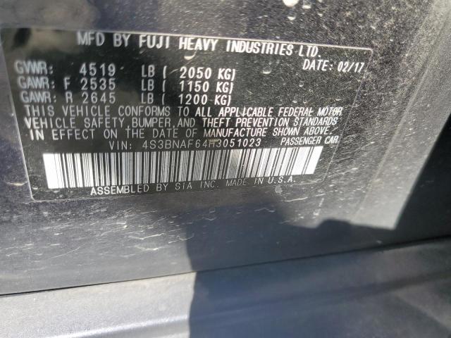 4S3BNAF64H3051023 Subaru Legacy 2.5i Premium