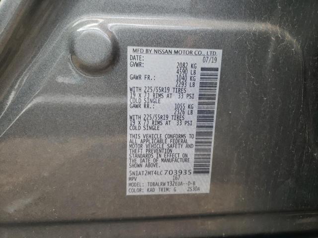 5N1AT2MT4LC703935 Nissan ROGUE S