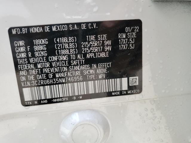 3CZRU6H35NM746956 Honda HR-V LX