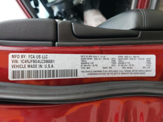 1C4RJFBG4LC396681 Jeep Grand Cherokee Limited