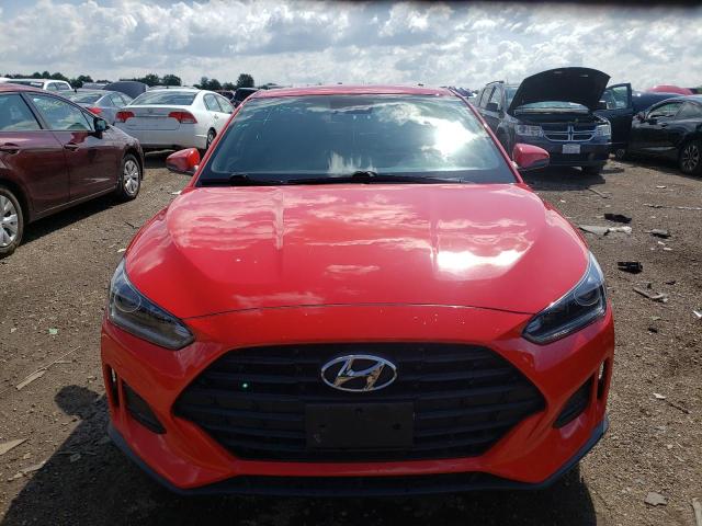 VIN: KMHTG6AF5KU004843 Auction: COPART Lot: 63888763 Location: IL - CHICAGO NORTH KMHTG6AF5KU004843 HYUNDAI VELOSTER 2019 RED Photo 5