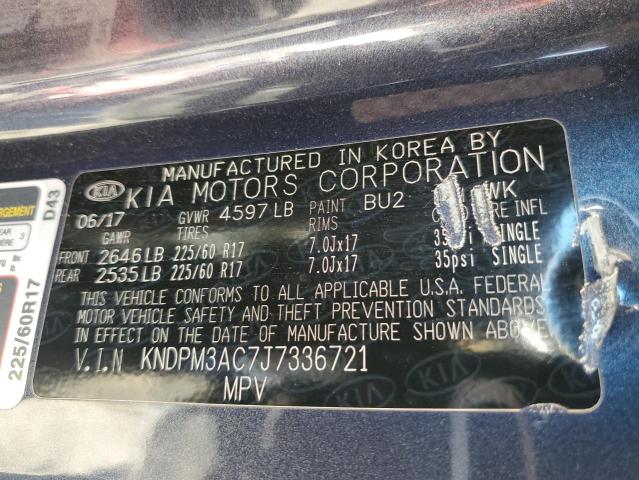 KNDPM3AC7J7336721 KIA Sportage Lx