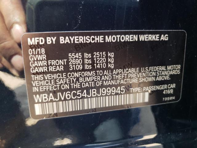 2018 BMW 640 XIGT - WBAJV6C54JBJ99945