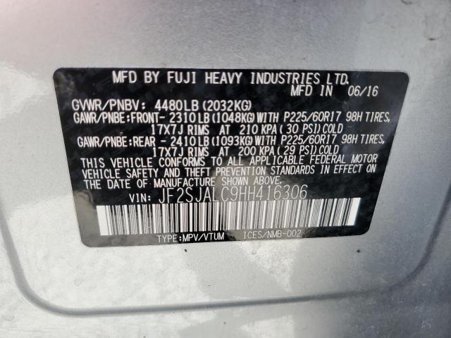 JF2SJALC9HH416306 Subaru Forester 2.5i Limited