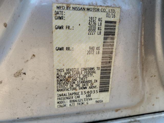 1N4AL3AP9GC154035 Nissan ALTIMA 2.5