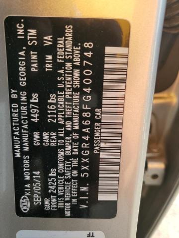 5XXGR4A68FG400748 KIA OPTIMA SX