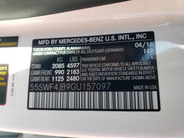 55SWF4JB9GU157097 Mercedes-Benz C 300