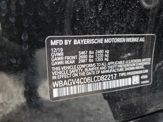 VIN WBAGV4C06LCD82217 2020 BMW 8 Series, 840XI no.13