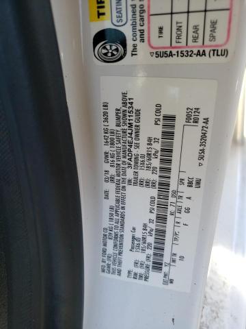 3FADP4EJ4JM115341 Ford FIESTA SE
