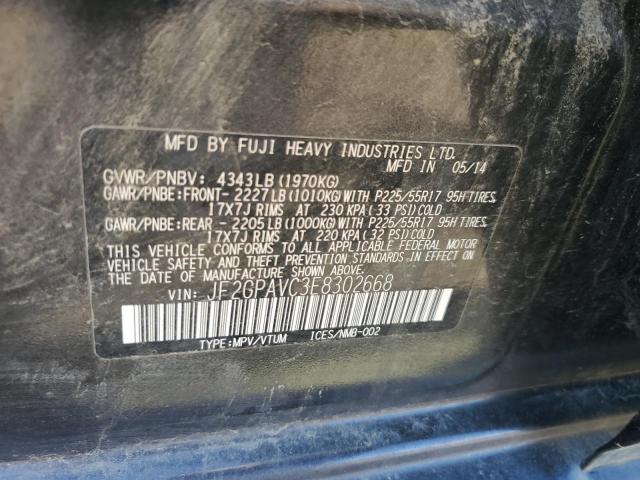 JF2GPAVC3E8302668 Subaru Xv Crosstrek 2.0 Premium