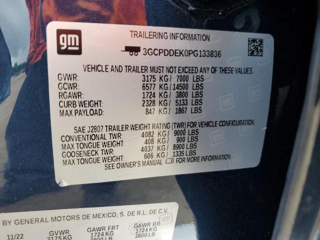 2023 CHEVROLET SILVRDO LT 3GCPDDEK0PG133836