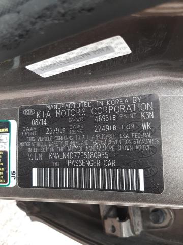 KNALN4D77F5180955 KIA Cadenza Premium