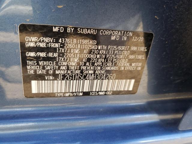 JF2GTHSC4MH304260 Subaru Crosstrek Sport