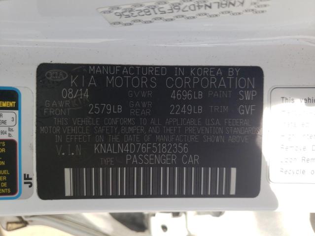 2015 KIA CADENZA KNALN4D76F5182356
