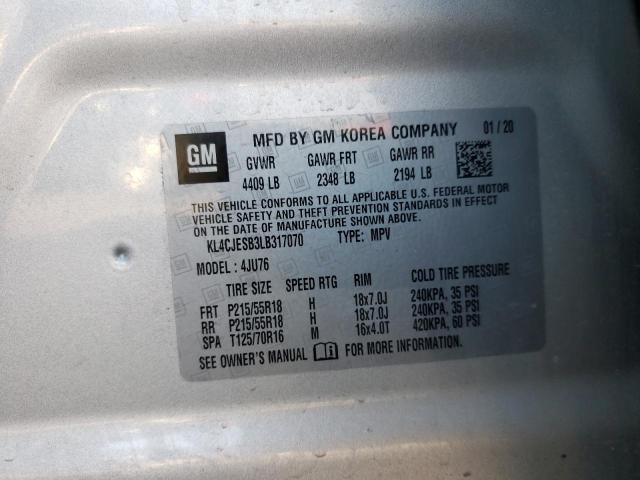 KL4CJESB3LB317070 2020 BUICK ENCORE, photo no. 14