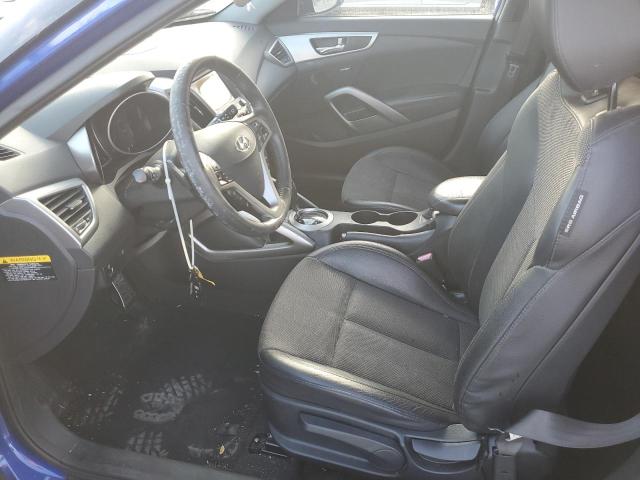 VIN: KMHTC6AD1DU122983 Auction: COPART Lot: 64033723 Location: FL - MIAMI NORTH KMHTC6AD1DU122983 HYUNDAI VELOSTER 2013 BLUE Photo 7