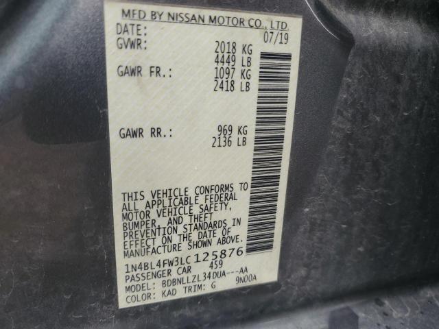 1N4BL4FW3LC125876 Nissan Altima Platinum