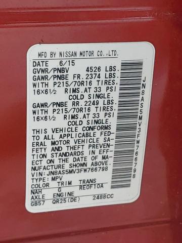 2015 NISSAN ROGUE SELE - JN8AS5MV3FW766798