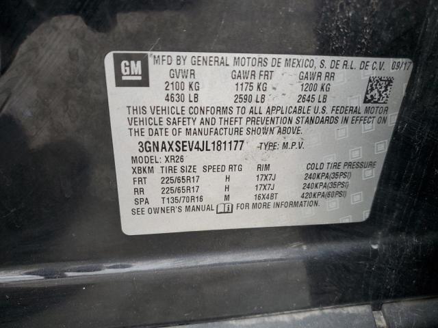 2018 CHEVROLET EQUINOX LT - 3GNAXSEV4JL181177