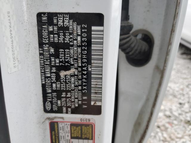 5XYPK4A59HG253012 KIA SORENTO SX
