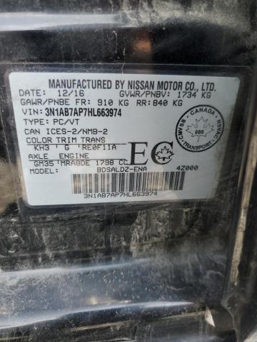 2017 NISSAN SENTRA S - 3N1AB7AP7HL663974