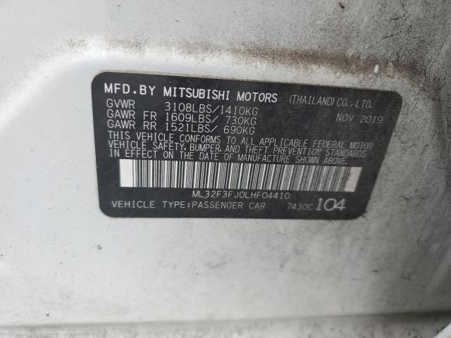 ML32F3FJ0LHF04410 | 2020 MITSUBISHI MIRAGE G4