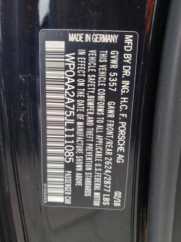 WP0AA2A75JL111085 Porsche PANAMERA 4