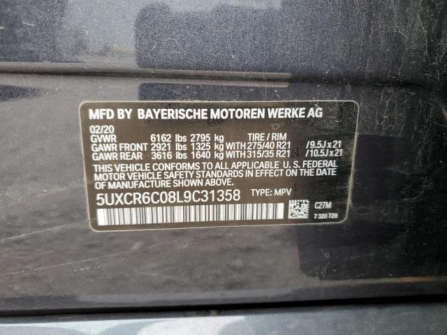 5UXCR6C08L9C31358 BMW X5 Xdrive40i